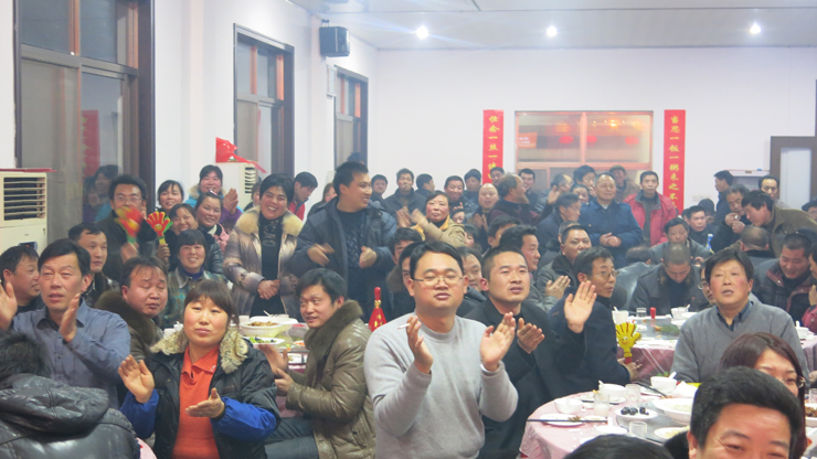 Company employees organized monthly collective birthday Party